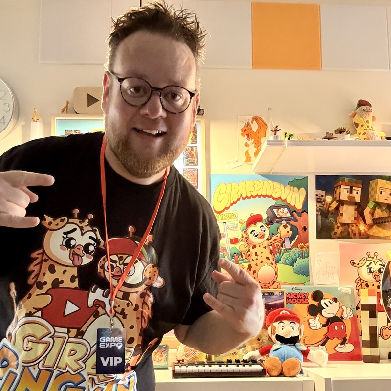 GirafPingvin og Magnus klar til Game Expo — 3