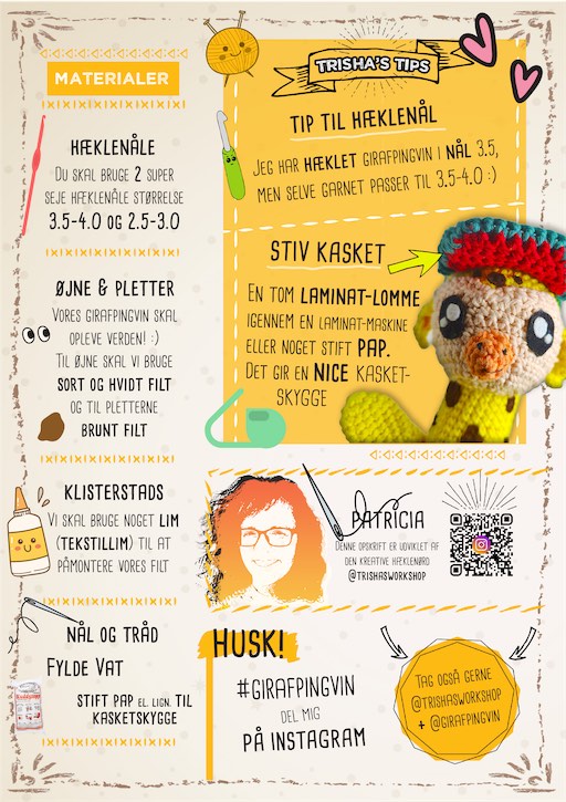 Hækleopskrift side 1